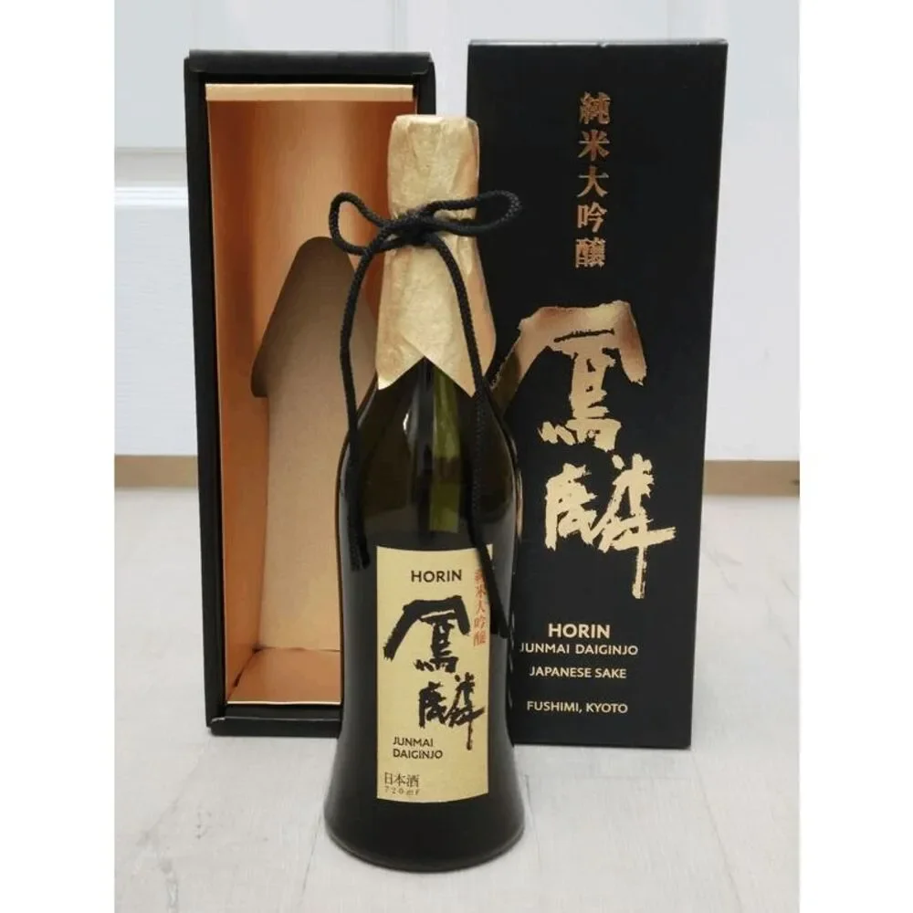 EMPTY Rare Collectible Gekkeikan Horin Junmai Daiginjo Sake Bottle & Box